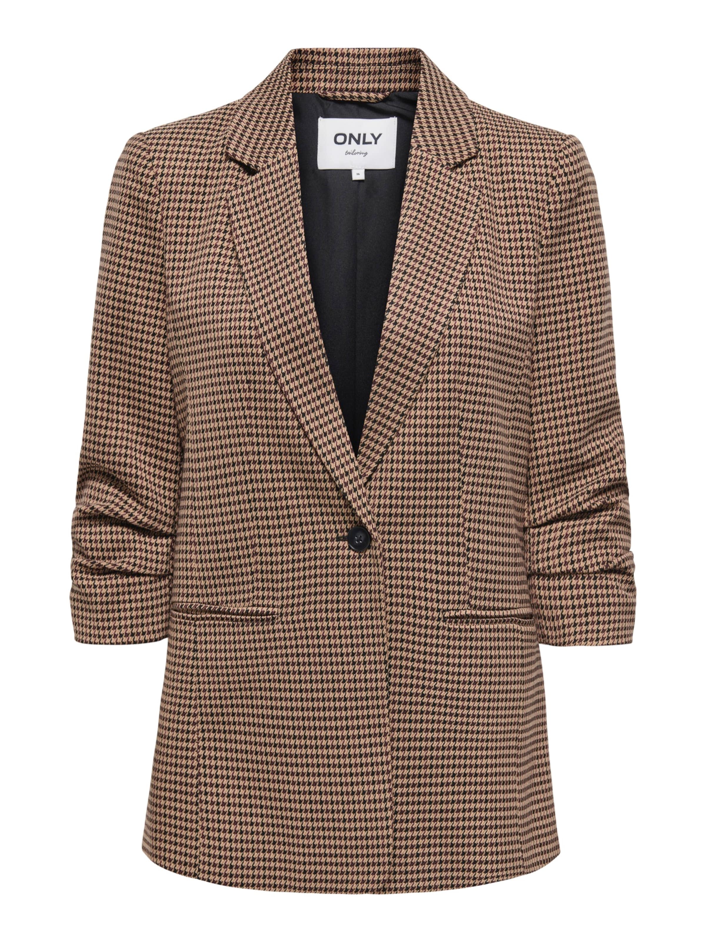 ONLY - Blazer 'ONLLETTIE' em castanho: frente