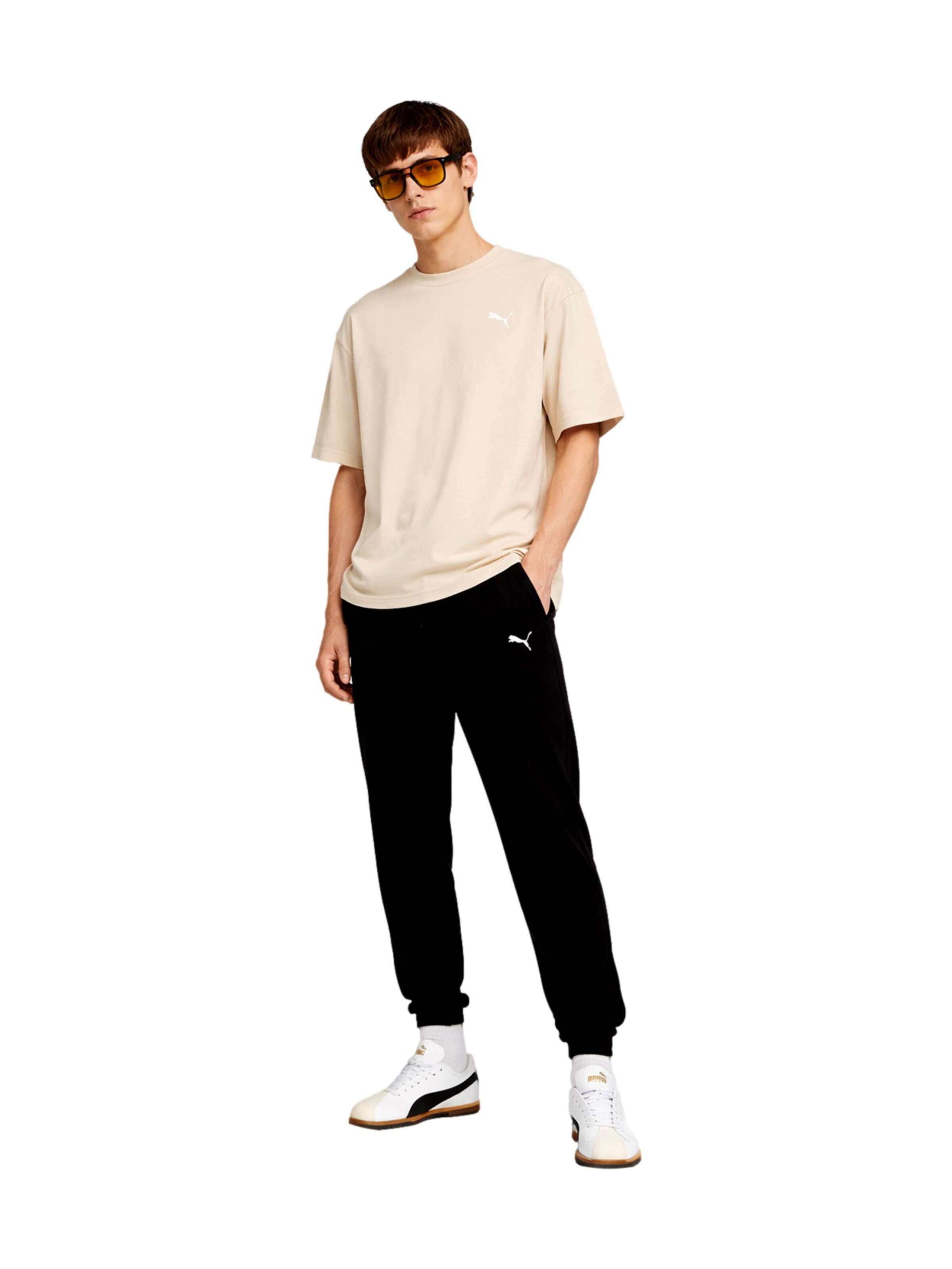 PUMA Tapered Hose 'ESS ELEVATED' in Schwarz