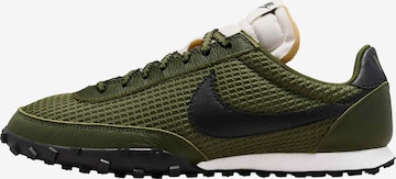 Nike Sportswear Ниски маратонки 'Waffle Racer' в зелено: отпред