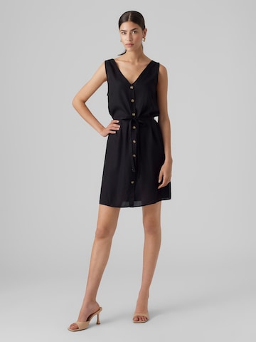 Vero Moda Tall Ruha 'BUMPY' - fekete