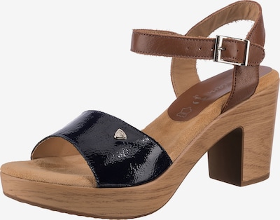 JANE KLAIN Sandale in braun / schwarz, Produktansicht
