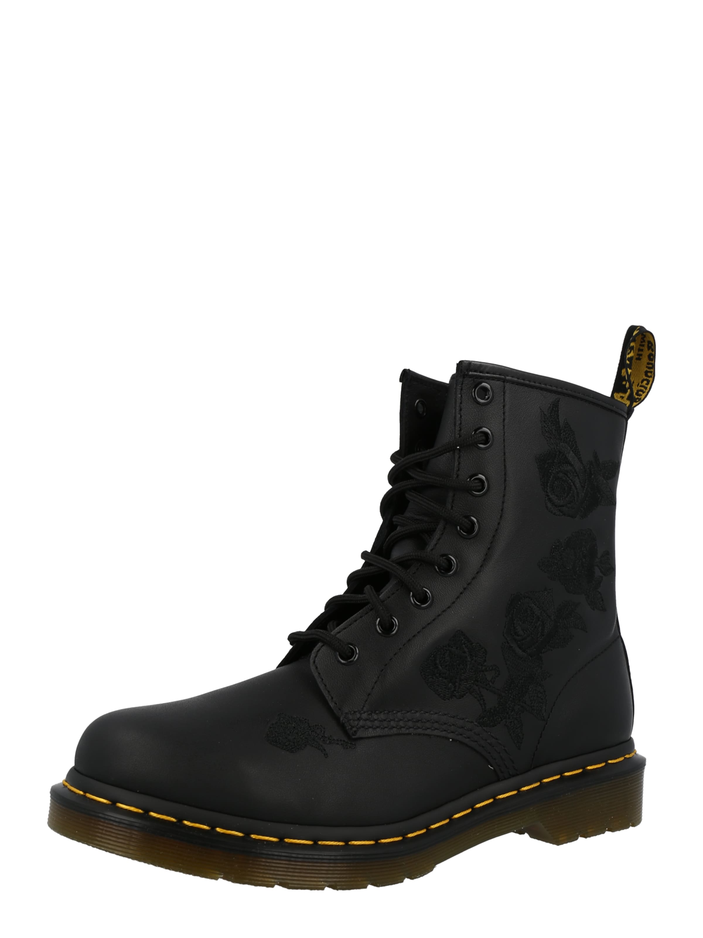 Dr. Martens Μποτάκι με κορδόνια 'Vonda' σε μαύρο: μπροστά