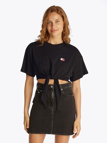 Tommy Jeans T-Shirt in Schwarz: Vorderseite