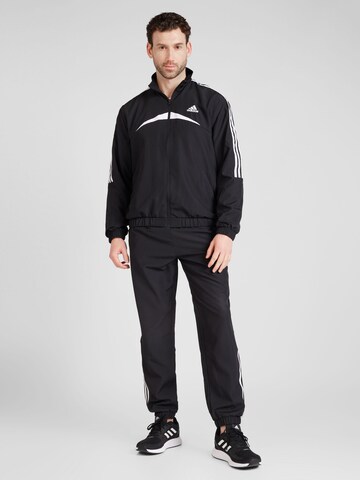 ADIDAS SPORTSWEAR Trainingspak in Zwart: voorkant