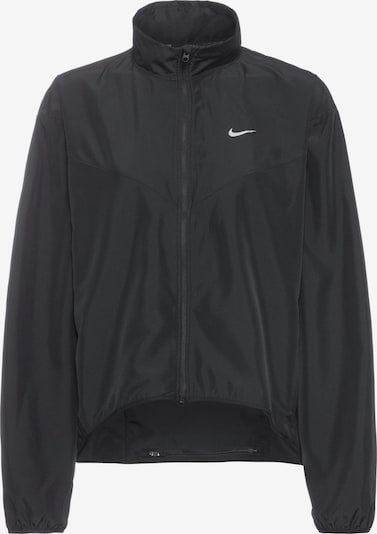 NIKE Veste de sport 'SWOOSH' en gris foncé / noir / blanc, Vue avec produit