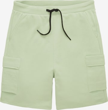 TOM TAILOR DENIM Shorts in Grün: predná strana