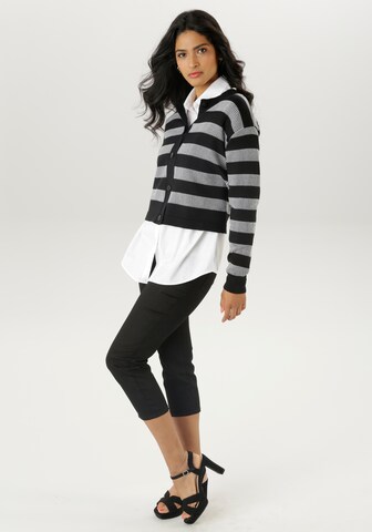 Aniston SELECTED Strickjacke in Schwarz