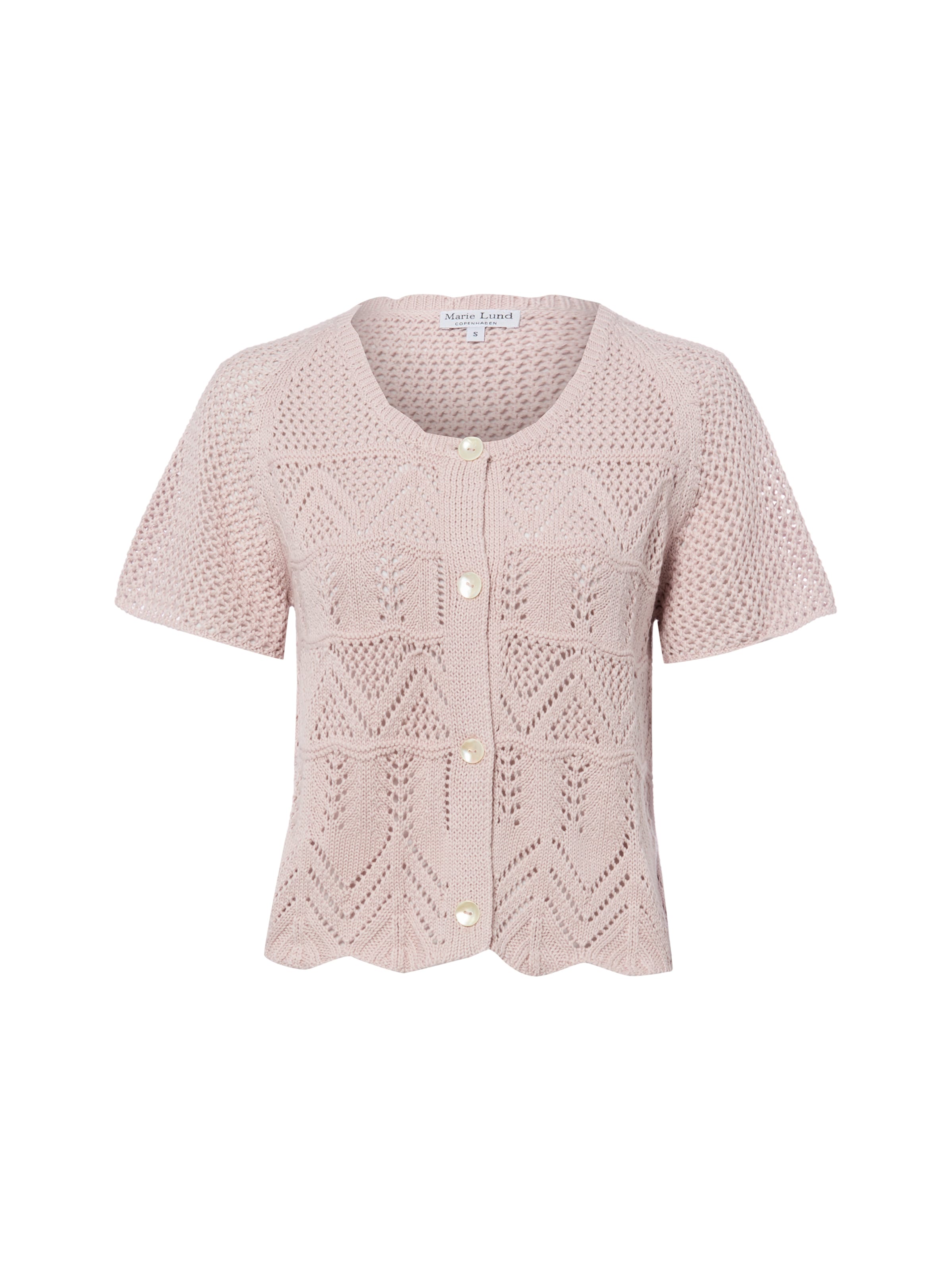 Marie Lund Knit cardigan in Pink: front