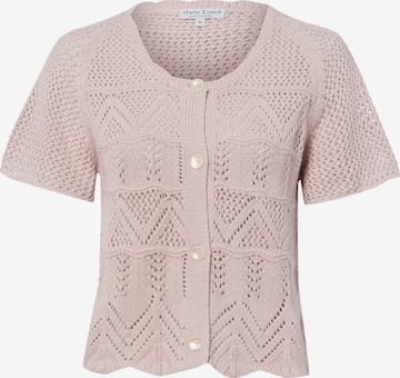 Cardigan Marie Lund en rose : devant