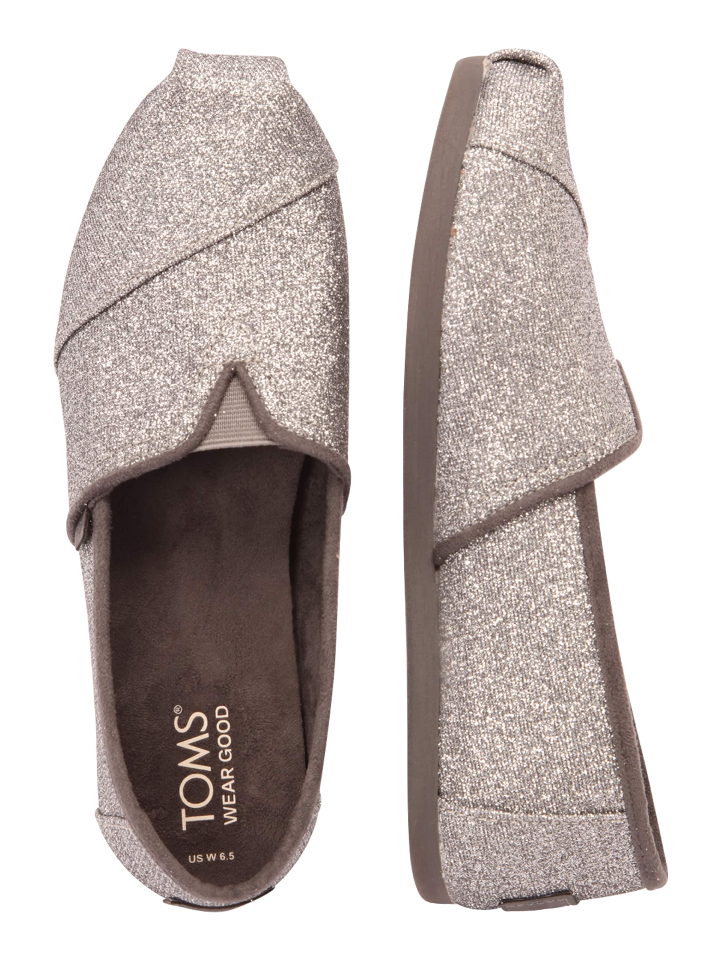 TOMS Слипоны 'ALPARGATA' в Серый: сбоку