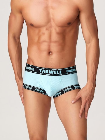 TAUWELL Boxer shorts 'Caution' in Blue: front