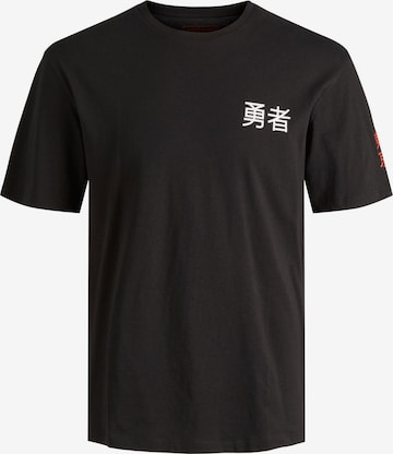 JACK & JONES Тениска 'TOKYO' в черно: отпред