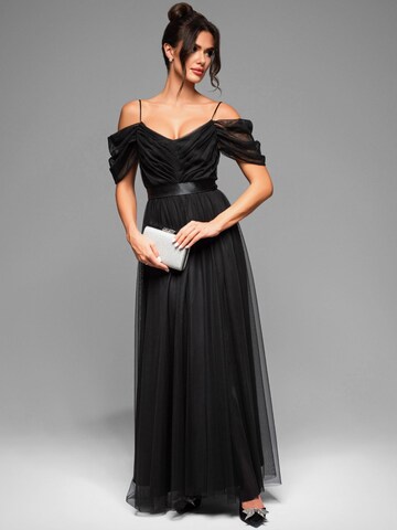 Ombre Abendkleid‌‌‌ in Schwarz