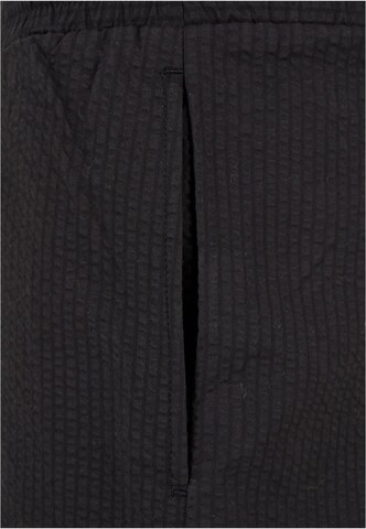 Urban Classics Regular Pants 'Seersucker' in Black