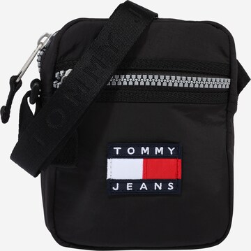 Borsa a tracolla di Tommy Jeans in nero: frontale