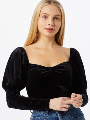 Camicia da donna di Miss Selfridge in nero: frontale