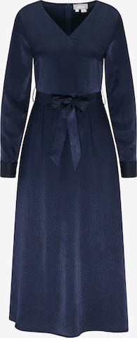 Robe Usha en bleu : devant