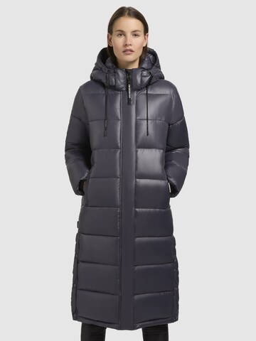 khujo - Sobretudo de inverno 'JULINA3 SATIN' em azul: frente
