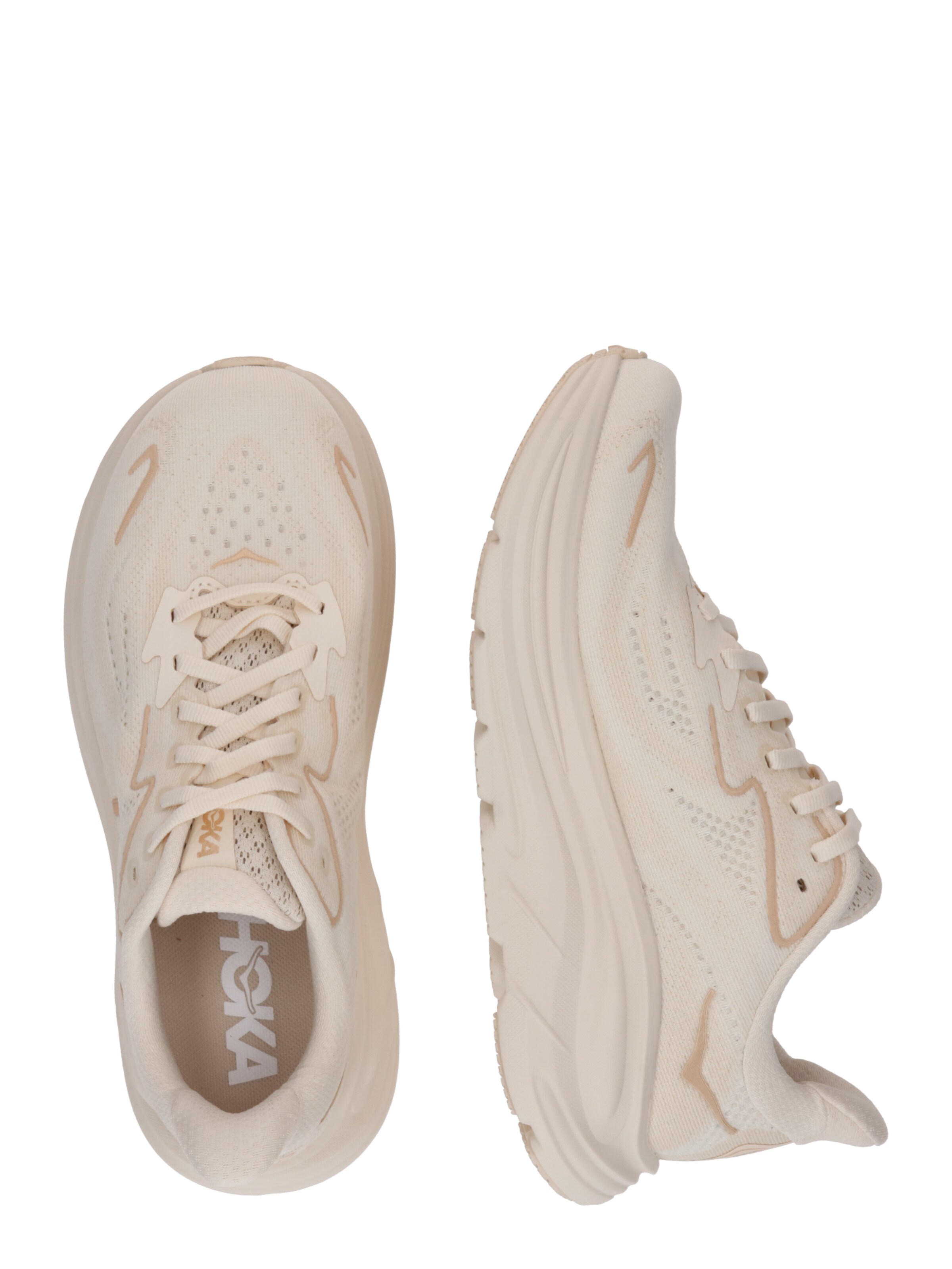HOKA Loopschoen 'CLIFTON 10' in Beige