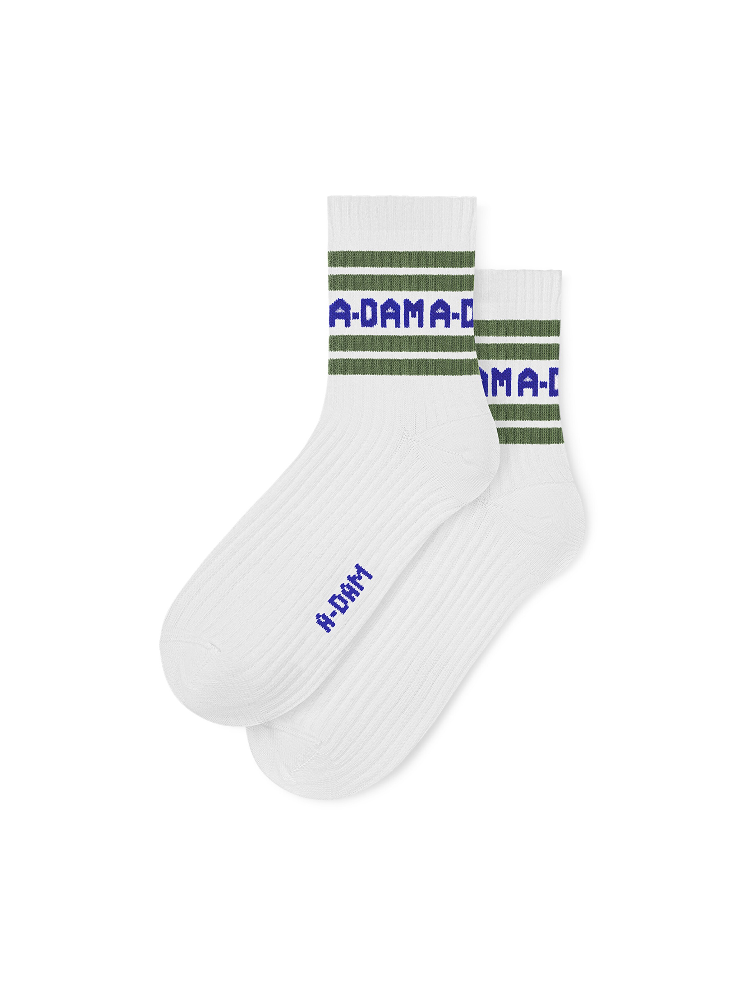 A-dam Socks in White: front
