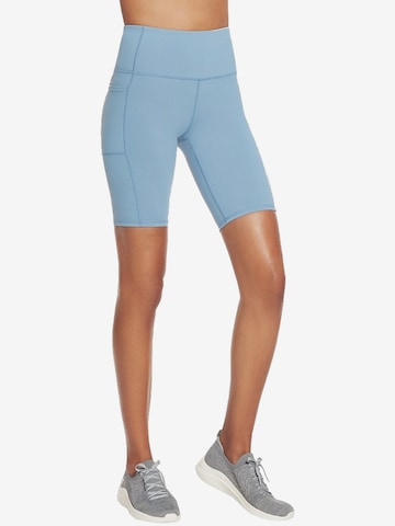 SKECHERS Slimfit Sporthose in Blau: Vorderseite