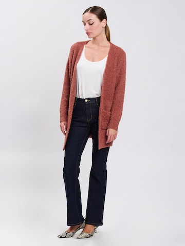 Influencer - Cárdigan ' Bouclé ' en marrón