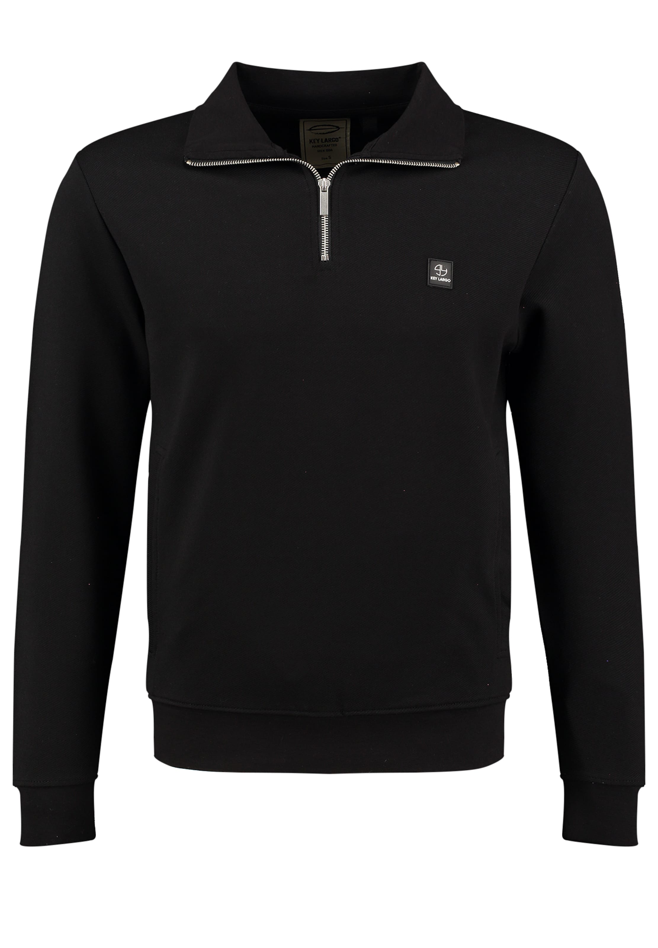 Key Largo Collegepaita 'KLNick' värissä musta: etupuoli
