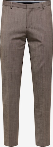 SELECTED HOMME Pants 'Elon' in Brown: front