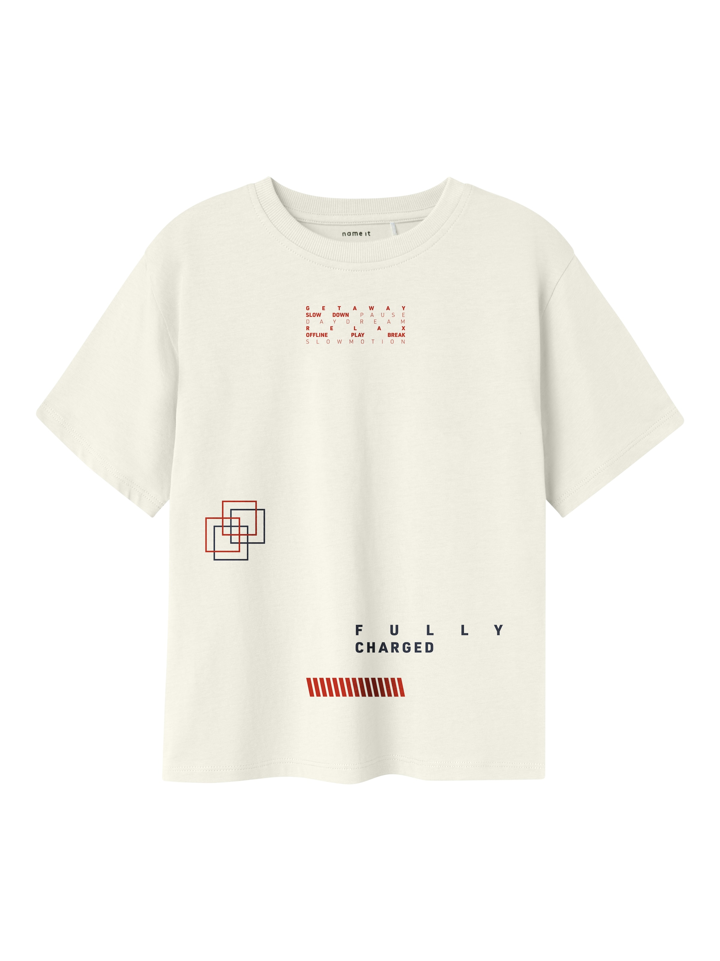 T-Shirt NAME IT en blanc : devant