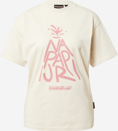 NAPAPIJRI Shirts 'MORENO' i lys pink / offwhite, Produktvisning