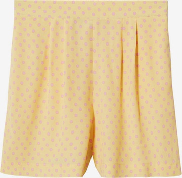 Pantalon à pince 'AMELIA' MANGO en jaune : devant