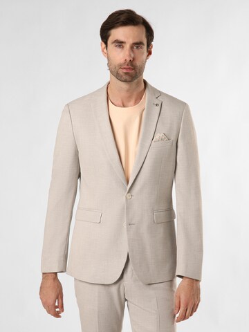 Finshley & Harding London Slim fit Suit 'Brixdon' in Beige: front