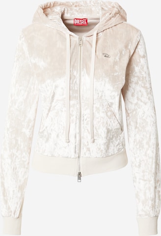 DIESEL Sweat jacket 'BRITY' in White: front