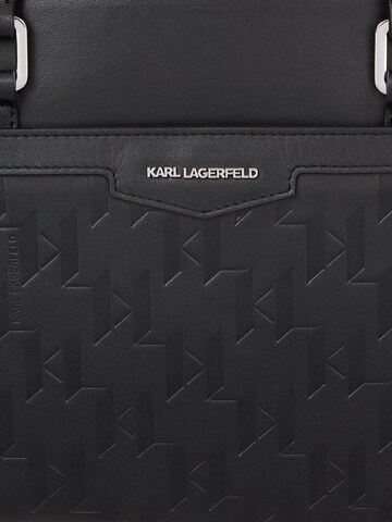 Karl Lagerfeld Aktovka 'K/Loom' - Čierna