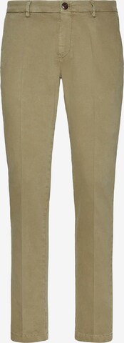 Boggi Milano Regular Pleated Pants in Green: front