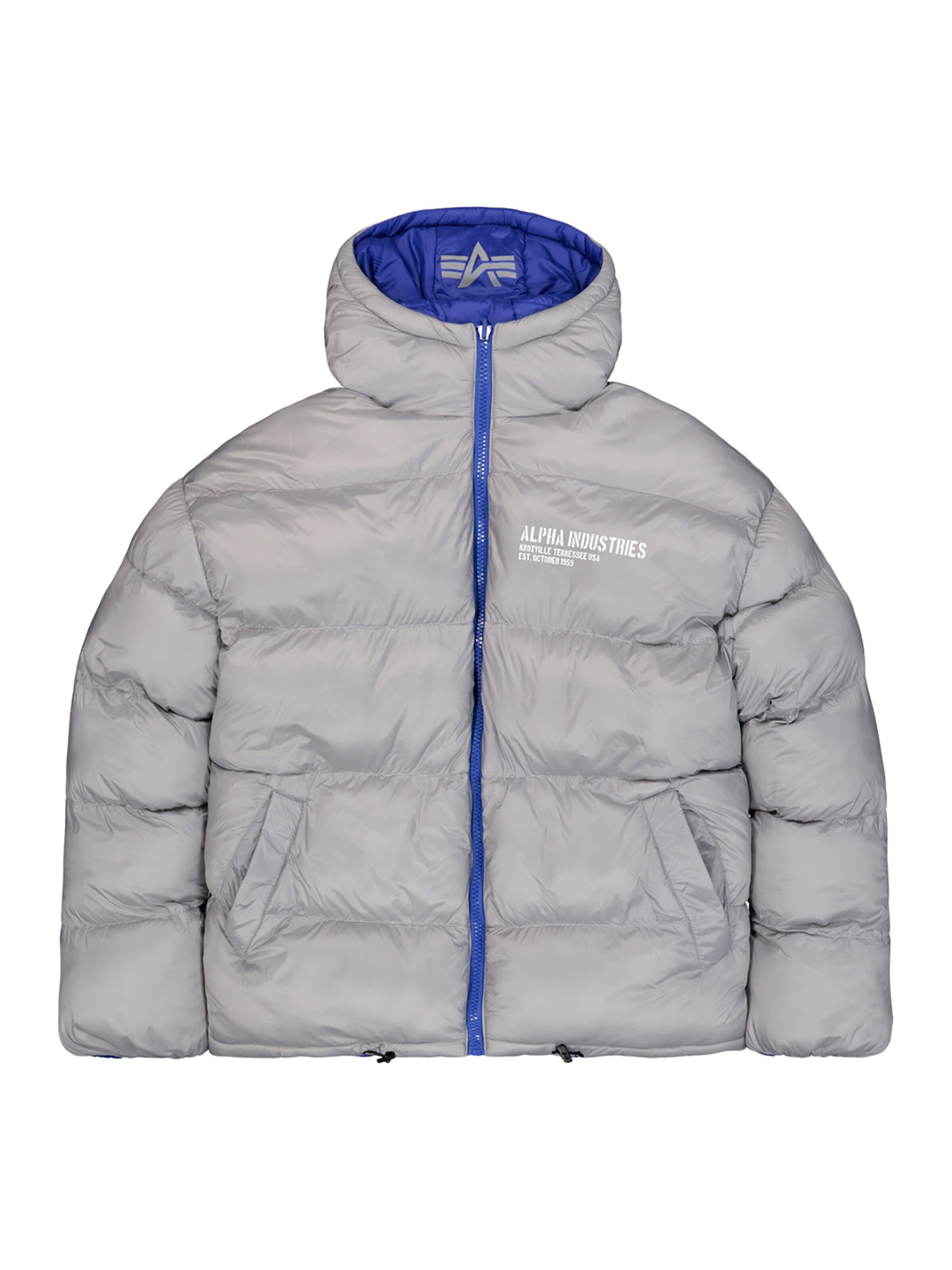 ALPHA INDUSTRIES Winter Jacket 'MA-1' in Blue