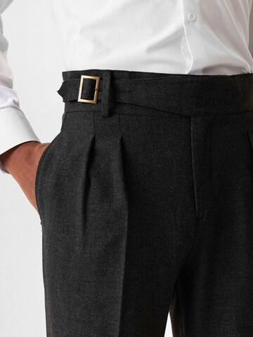 Antioch Tapered Pleat-front trousers 'Abelard' in Grey
