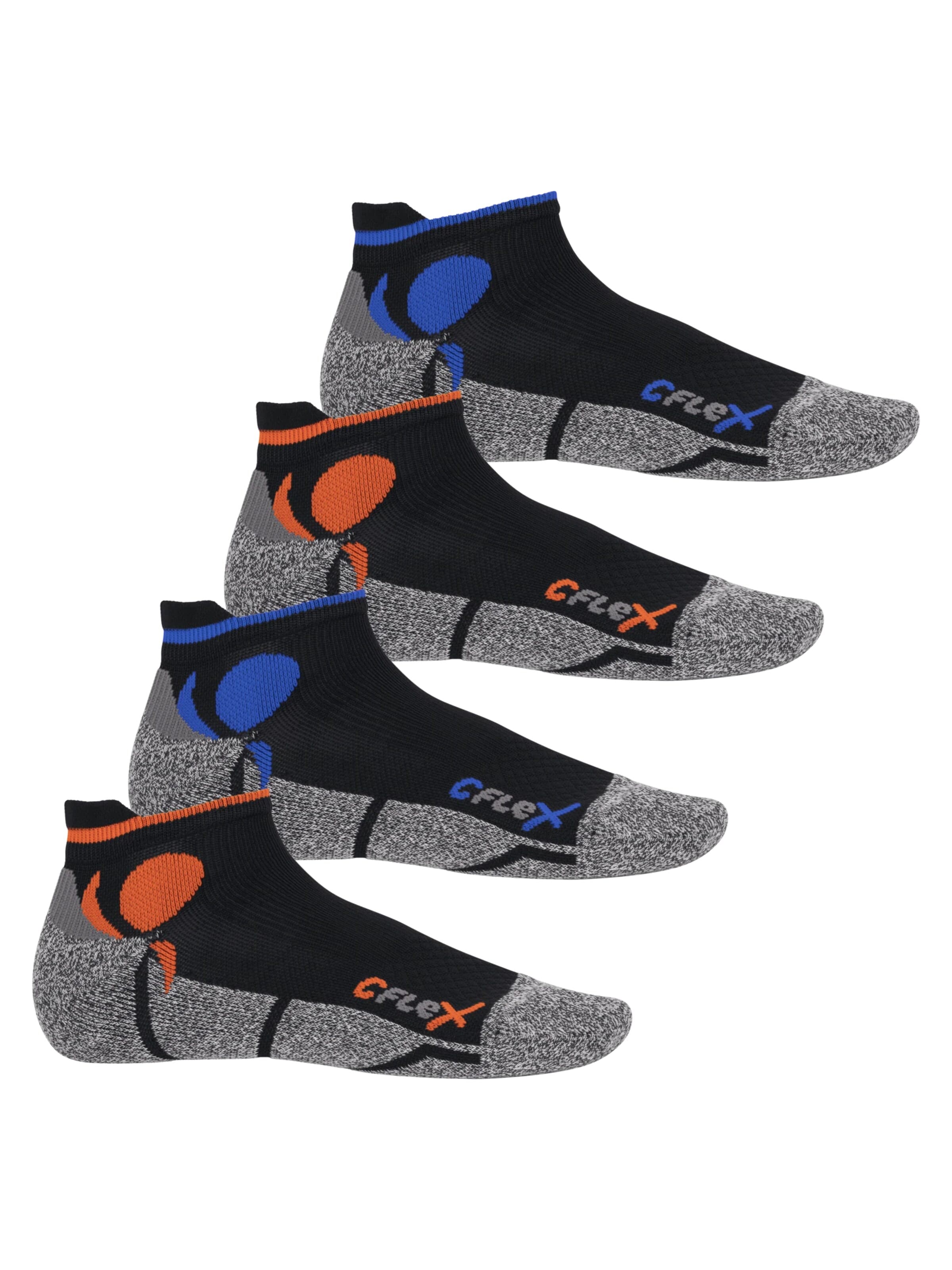 cflex Athletic Socks 'Running' in Black: front