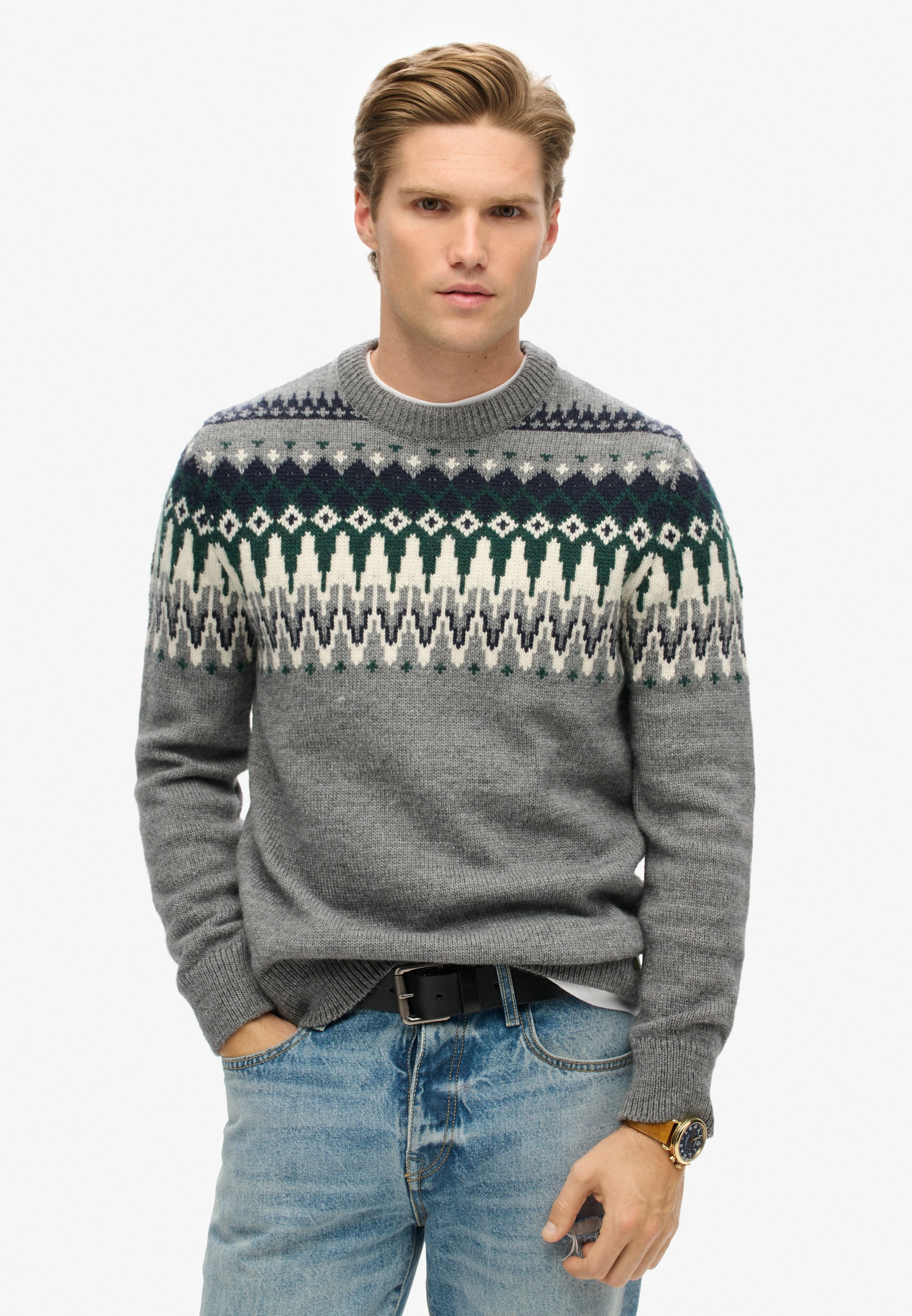 Superdry & Co - Pullover em cinzento: frente