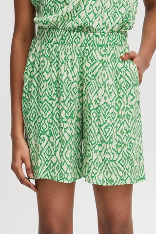Skinny Pantalon 'Ihmarrakech' ICHI en vert