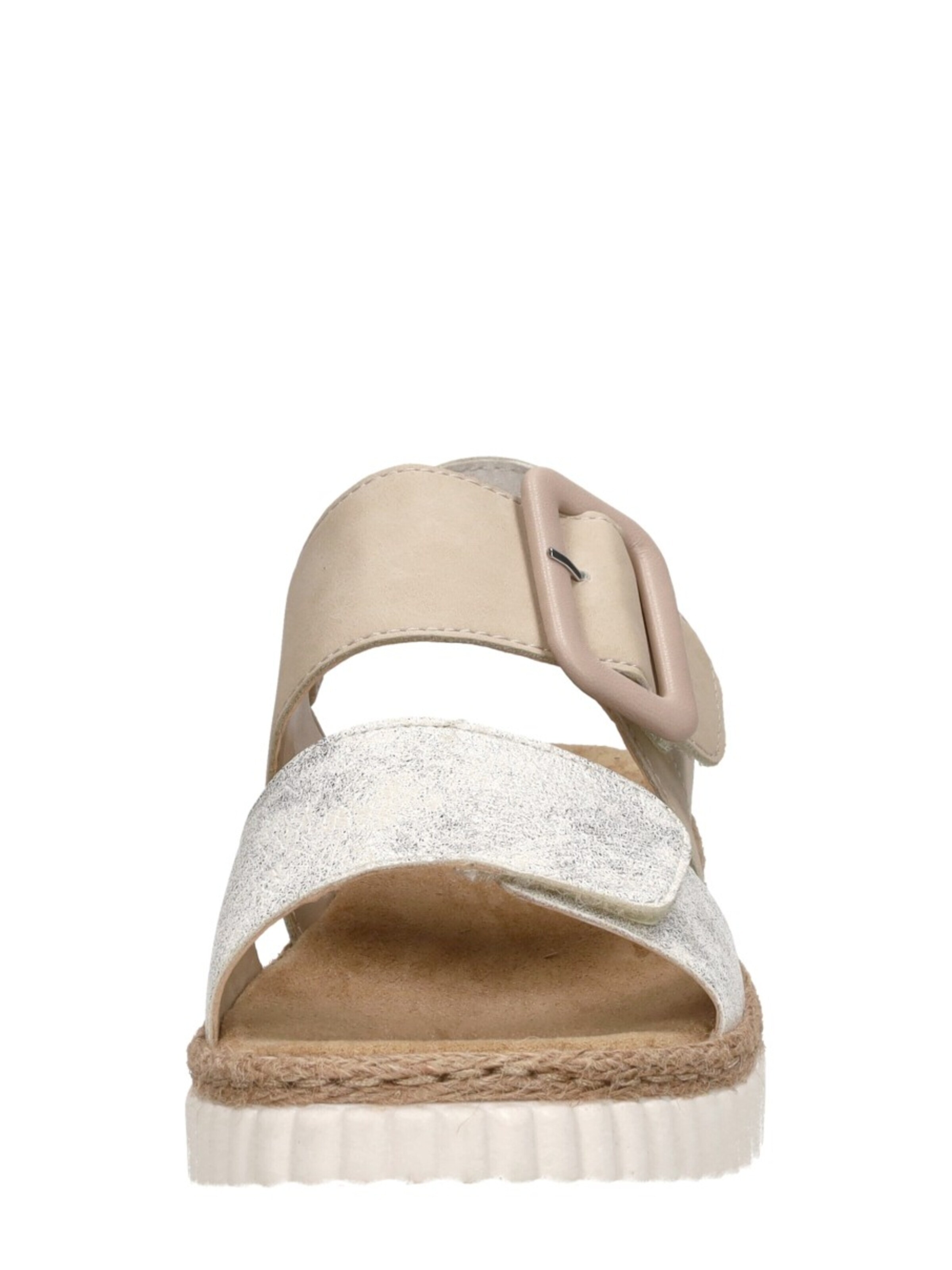 Rieker Sandal 'Sandalen Plat' in Beige