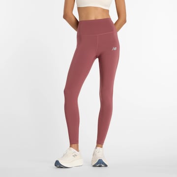 Skinny Pantalon de sport new balance en rouge : devant