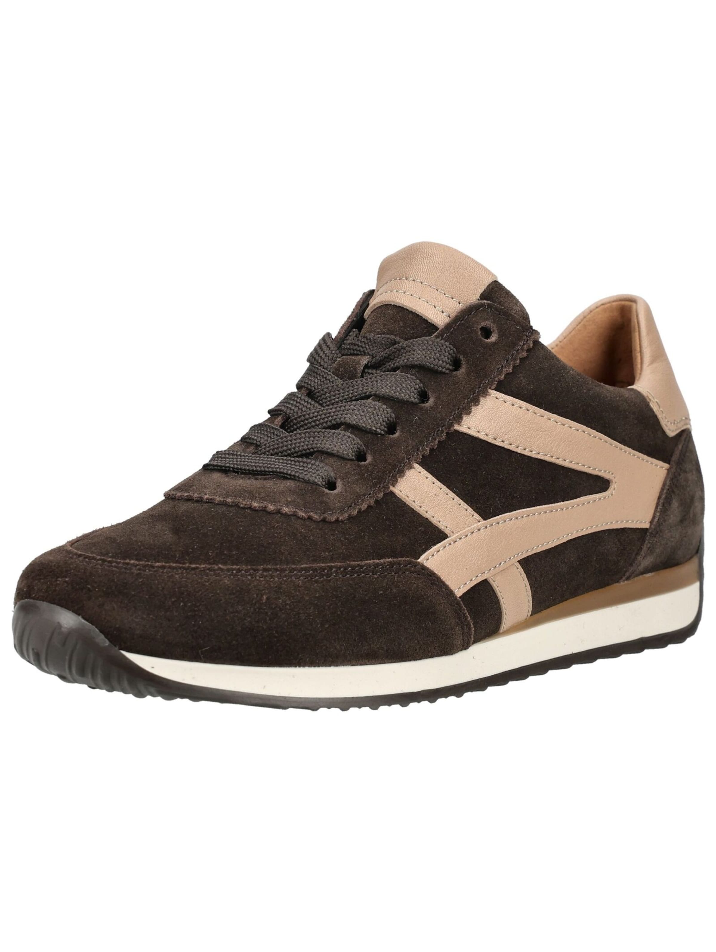 Baskets basses GABOR en marron : devant