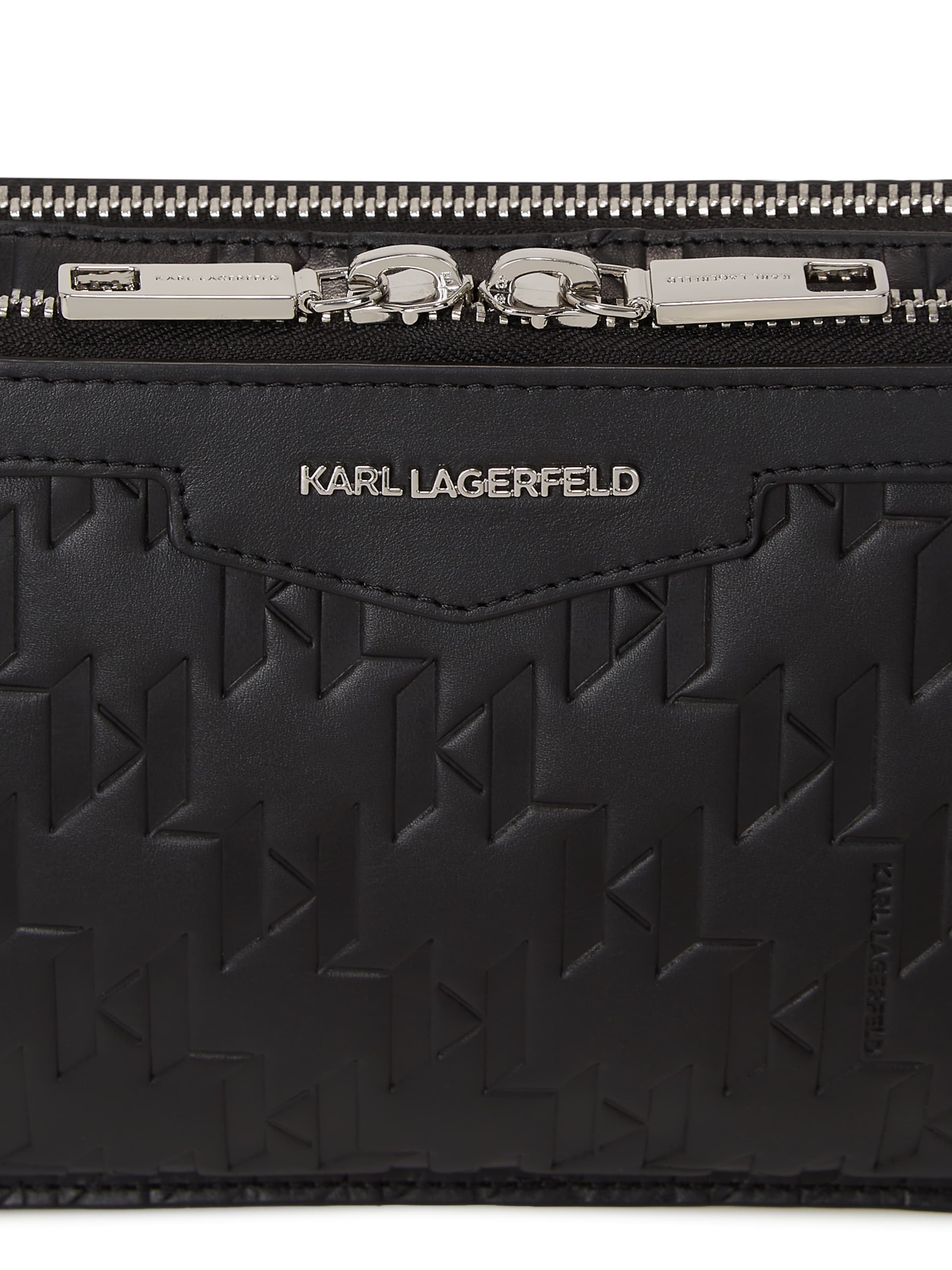 Karl Lagerfeld Τσαντάκι μέσης 'Loom' σε μαύρο