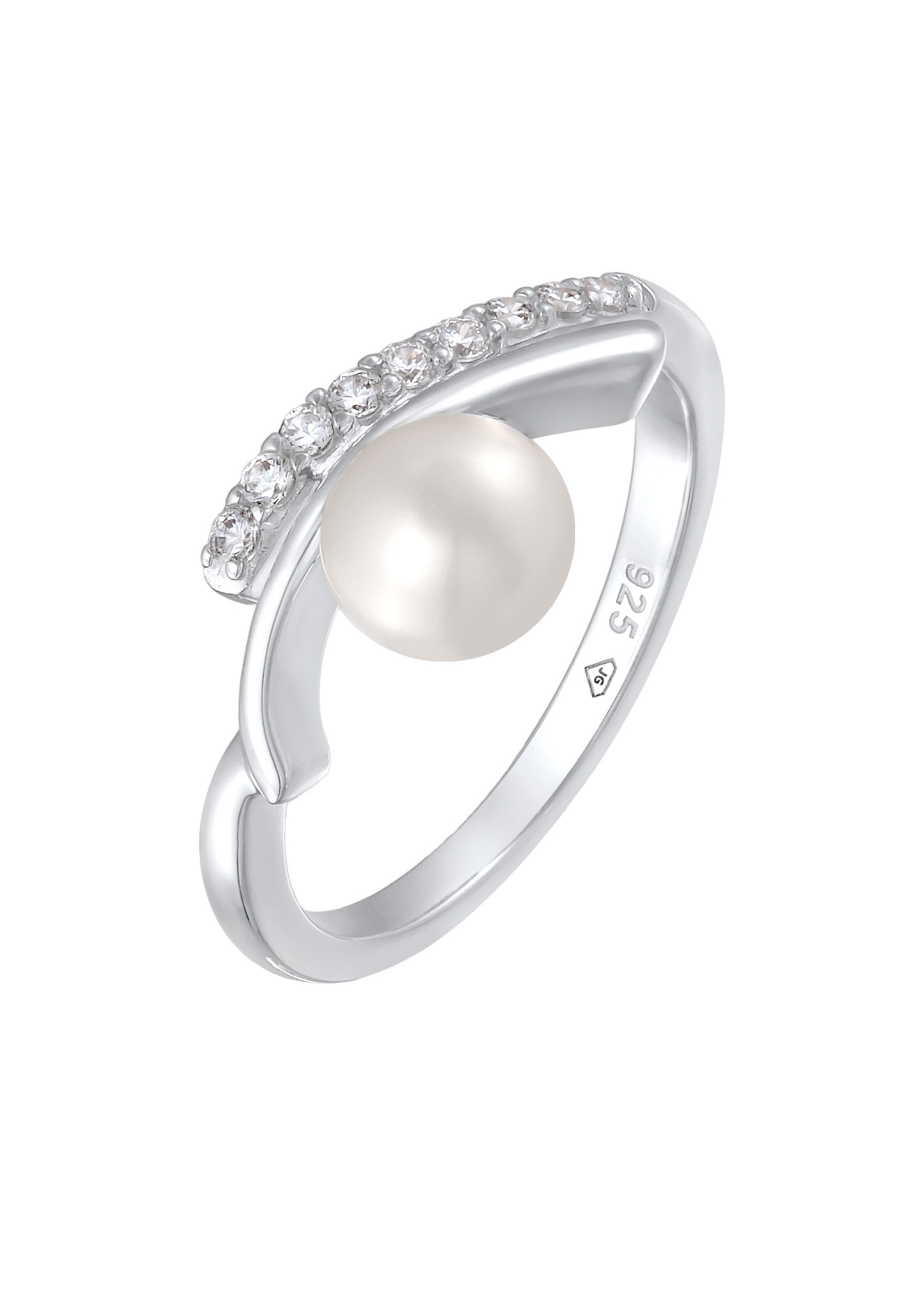 Nenalina Ring 'Elegant' in Zilver: voorkant