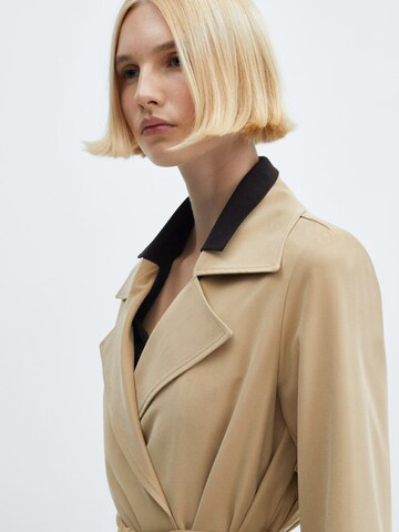 MANGO Between-Seasons Coat in Beige