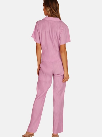 OW Collection Nattskjorte 'FIERCE' i rosa