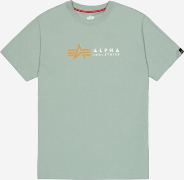ALPHA INDUSTRIES T-Shirt in Grün: Vorderseite