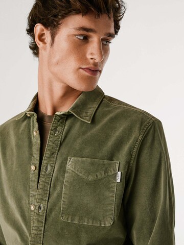 Coupe regular Chemise 'Clayton' Pepe Jeans en vert
