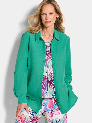 Goldner Bluse in Grün: Vorderseite